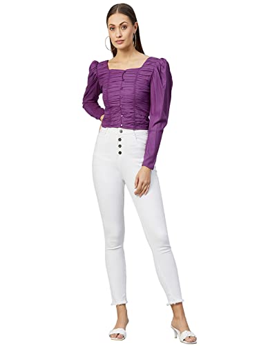Image of Rare Women's Solid Regular Fit Blouse