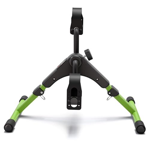 Image of Pedal Exerciser Desk Exercise Bike Leg and Arm Bike with LCD Monitor Foldable (black /green)