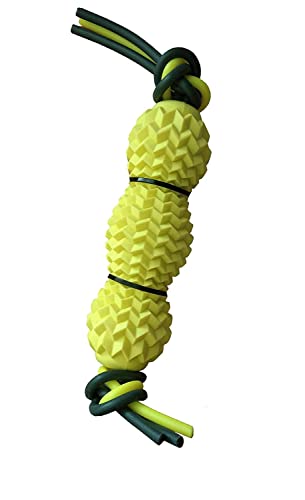 W9 Pet Products Dental Care Rubber Tooth Cleaning Stick Chew Toy for Small Puppy (Yellow)