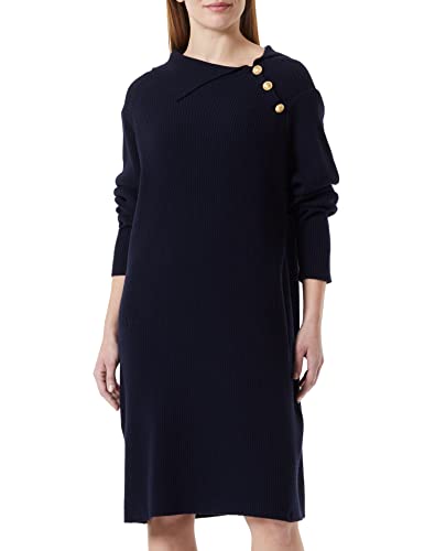 Armor Lux Damen Offenes Rollkragen-kleid Robe, Seal, L EU