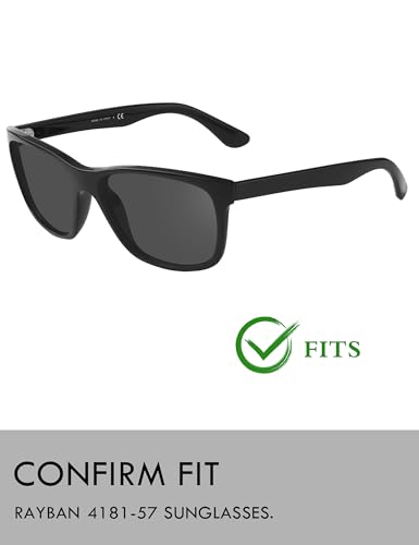 Image of Raydi Polycarbonate Replacement Lenses for RayBan RB4181 57mm Square Sunglasses