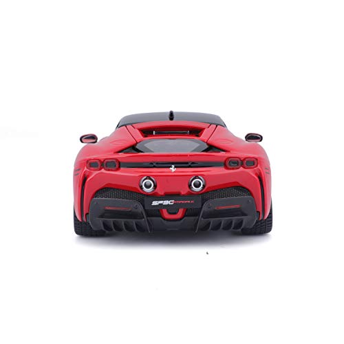 Bburago B18-26028 1:24 Ferrari Race & Play (W/O Stand) -Sf90 Stradale, Red #TOP2