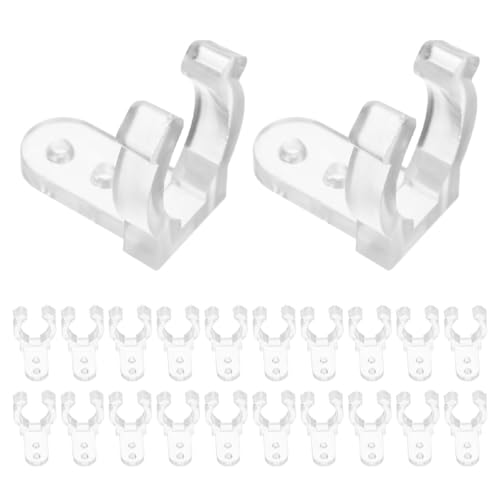 Gadpiparty 50stücke Lichterkettenklemmen aus Robustem Befestigungsclips für Neon-lichterketten und Seillichter Einfach zu Montieren mit Schrauben...