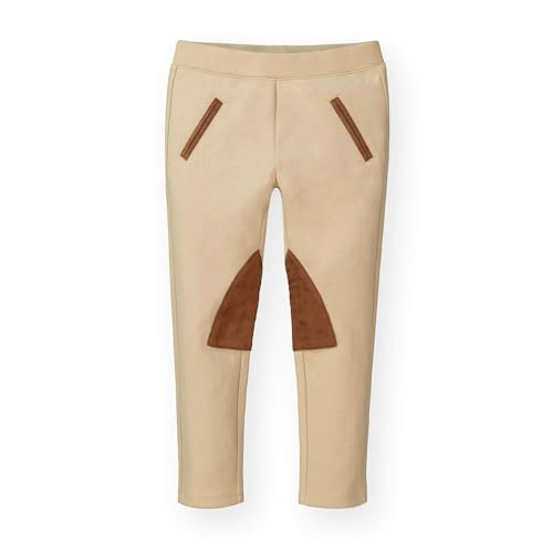 Hope & Henry Girls' Ponte Riding Pants, 3, Khaki