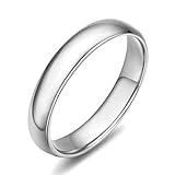 RDSGYZ Alianza de boda para mujeres y hombres, oro rosa de 18 quilates, 14 quilates, 9 quilates, anillos de compromiso de 3,5 mm sin piedra, anillo liso de aniversario, anillo de matrimonio, talla I-U