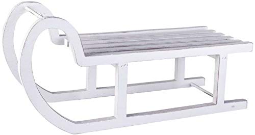 Preisvergleich Produktbild mica Living Deko-Schlitten - aus Holz - 40 x 15 x 18 cm