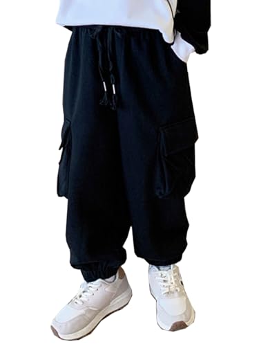 SANGTREE Boy's Baggy Cargo Sweatpants, 4-14 Years2