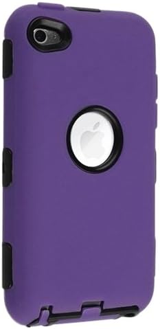 eForCity Hybrid Case for iPod touch 4G (Black/Purple)