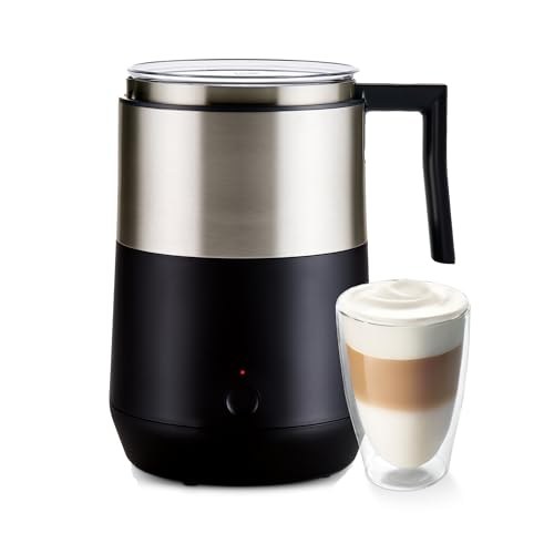 Tchibo Induktions-Milchaufschäumer, ohne Anbrennen, spülmaschinengeeigneter Rührbehälter, warmer und kalter Milchschaum, für Latte...
