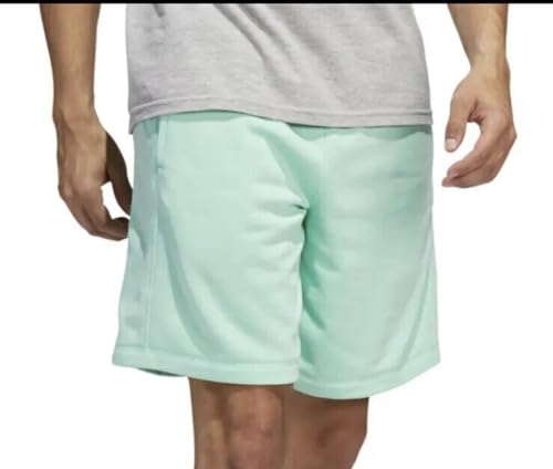 Short de sport Adidas homme en French Terry vert lime confortable et stylé
