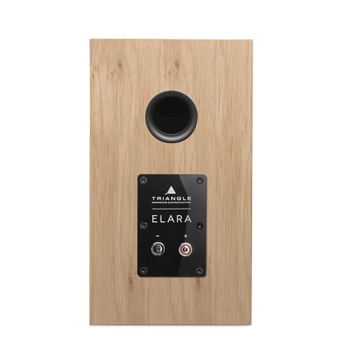 TRIANGLE - Głośniki Aktywne LN01A - Głośniki Biblioteczne Bluetooth z Wzmacniaczem 2 x 50W - Audio HD - Wejścia Phono/Gramofon, Optyczne & Wyjście Subwoofer - 165 x 291 x 225 mm – Jasny dąb (Para)