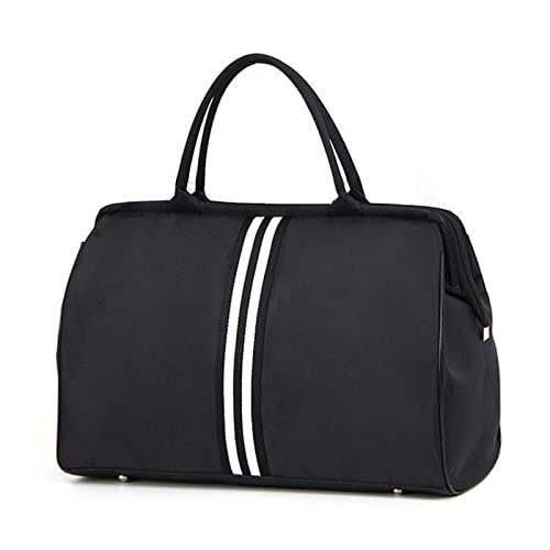 Striped Travel Gym Fitness Luggage Traveling Duffle Sac Handbag For Women Men Outdoor Sports Shoulder Bag
