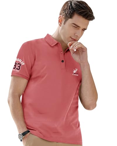 Image of Noble Monk Men's Cotton Blend Regular Fit Polo T-Shirt