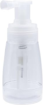 180ml Clear Plastic Powder Spray Bottle Empty Powder Spray Container Refillable Hair Fiber Applicator Large Loose Powder Sprayer for Dry Shampoo