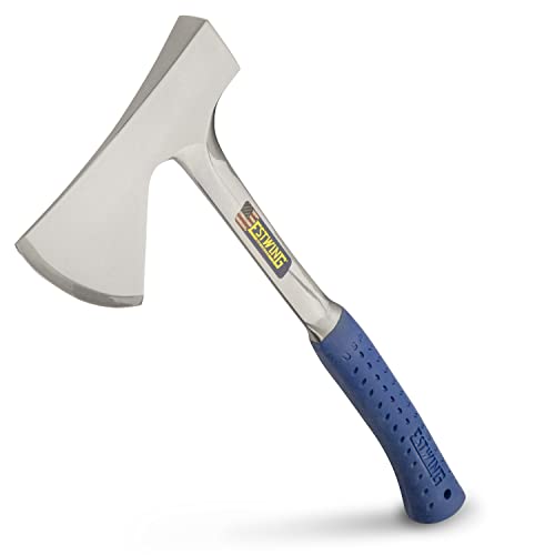 ESTWING Camper's Axe - 19" USA Made Camping Ax with Forged Steel Construction & Shock Reduction Grip - E44A by Estwing - Used condition - US$42.27