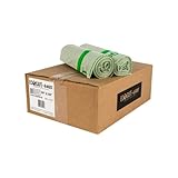 EcoSafe-6400 HB3955-85 Compostable Bag, Certified Compostable, 48-Gallon, Green (Pack of 80)