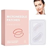 Microneedle Augenpads mit Kollagen- 1 Box (4 Stück) Anti-Falten Augenpflaster gegen Augenringe und Schwellungen, mit natürlicher feuchtigkeitsspendender und aufhellender Wirkung ﻿ (A-1Box (4Stück))