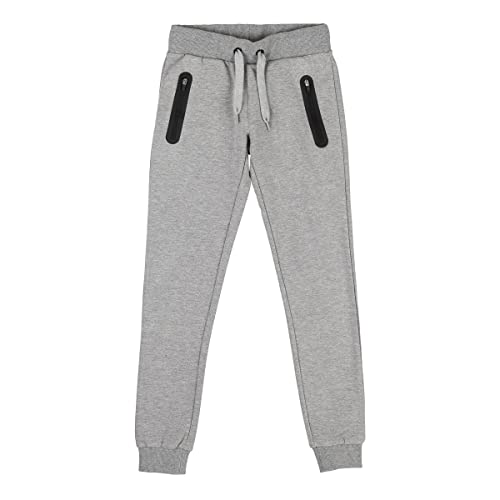 GO&WIN Alphadventure - Pantalón Chándal Niña, Pantalón de Deporte Yardi | Colores Gris y Azul | Tallas de 6 a los 14 años Cover