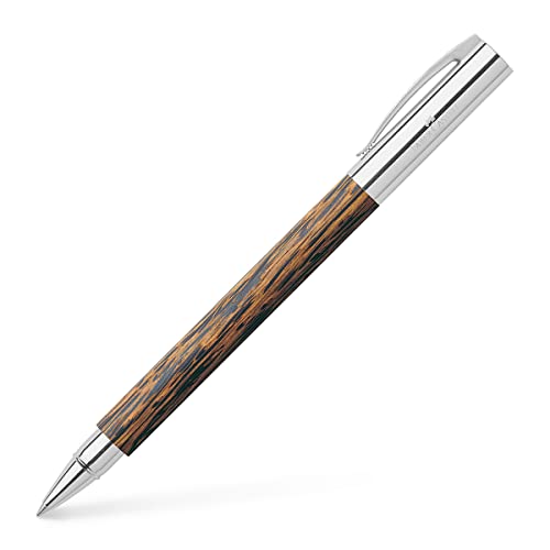 Roller AMBITION Faber-Castell en bois de cocotier avec son élégant coffret cadeau