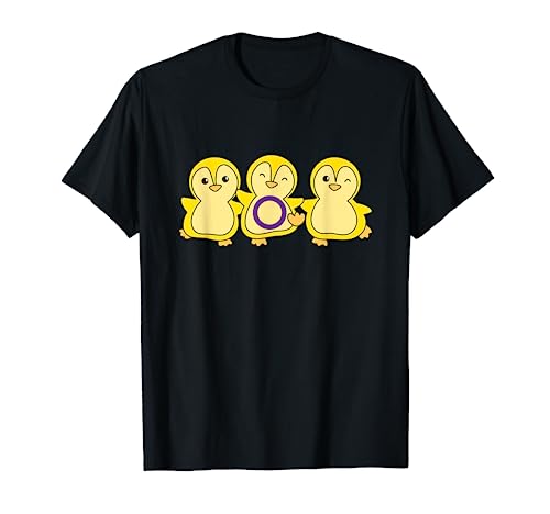 Intersex Flag Gay Pride Month LGBTQ Intersex Pinguin T-Shirt