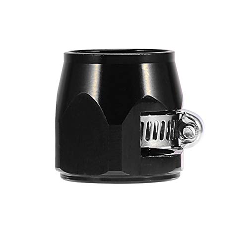 Abrazadera de manguera AN12 flexible negra X AUTOHAUX con tornillo para tubo de coche 6
