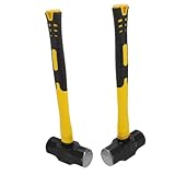 iplusmile 2stücke Achteckiger Metallhammer Bauarbeiter Verstärkter Griff Schlagfester Trockenbauhammer Für Abbrucharbeiten Renovierung Und Schwere Bauarbeiten