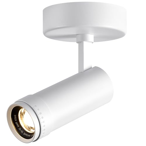 Image of LED Spot Lights Indoor, 20W Zoomable Surface Mount Ceiling Spotlight, White