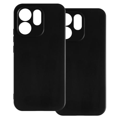 UOGNADGD 2-Pack TPU Case Compatible with Oppo Reno 15 Pro 5G China Phone Cover - Shockproof Flexible Protective Accessories with Precise Cutouts (Black)