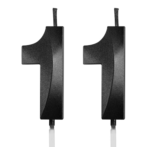 AndiluluBear Number 11 Birthday Candles 1.96 Inch Happy Birthday Cake Candles Cupcakes Topper Decoration for Birthday Party Wedding Anniversary Celebration Supplies (Black)