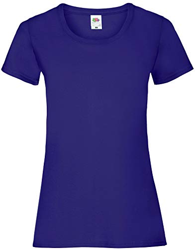 Fruit of the Loom Valueweight T Lady-Fit Damen T-Shirt NEU, Farbe:violett,...