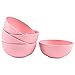 Insalatiera, ciotole in plastica infrangibile, 510 ml, leggere ciotole per zuppe di riso per adulti (rosa)