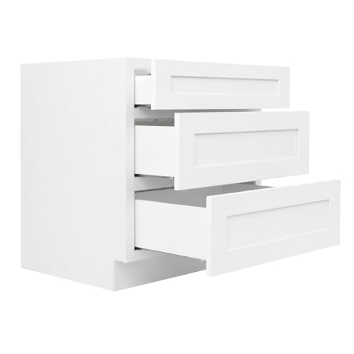 Image of Design House Brookings Kitchen Drawer Cabinet, 36 inch, White