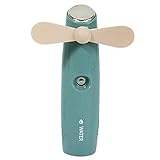 ANAIUCY Tragbarer Mini-Handsprüher für den Sommer, mit USB-Anschluss, kleiner Ventilator, Luftbefeuchtung, niedlicher Schlafsaal, tragbar, für den Außenbereich, Blau, Rosa, Grün (Farbe: Grün)