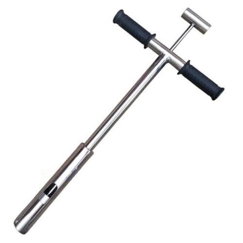 Stainless Steel Soil Sampler with Foot Pedal and Scale Thickness 3mm