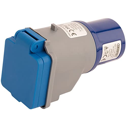 Draper 17574 230V 16A to 13A Moulded Adaptor Multicoloured