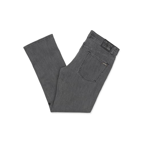 Volcom Men's Kinkade Regular Fit Denim Jeans Neutral Grey2