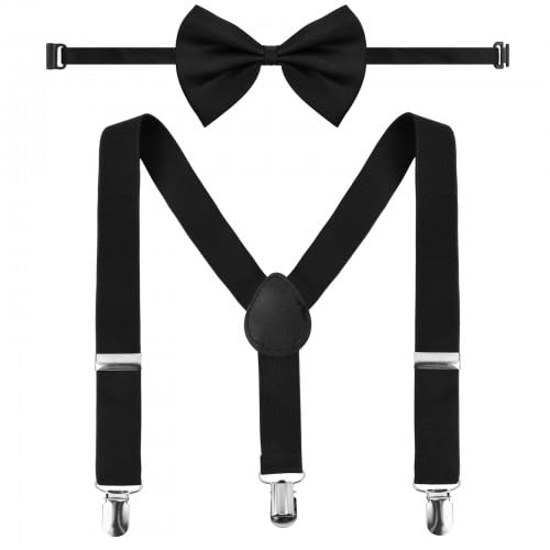 Anseom Kinder Hosenträger Fliege Sets Einstellbar Elastisch...