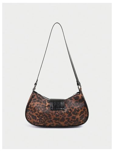 Image of GORGLITTER Women's Y2k Shoulder Bag Buckle Western Vintage Hobo Pu Leather Handbags with Coin Purse