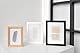 DEHA Design Bilderrahmen, 59,4 x 84,1 cm (A1), Holz, Schwarz, Posterrahmen zum Aufhängen im Hoch- & Querformat, bruchsicheres Kunstglas, Fontana