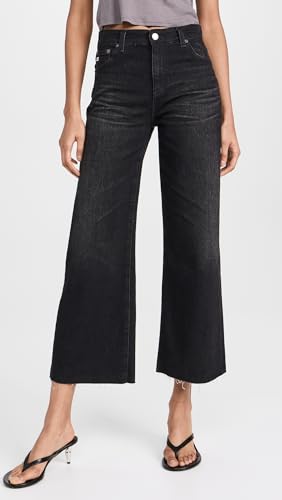 AG Adriano Goldschmied Women's Saige High Rise Straight Wide Leg Crop Jean2