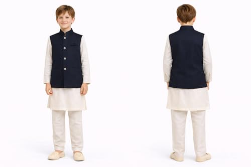 Image of BABY BOSS Stylish & Soft Sleeveless Waistcoat Nehru Jacket for Kids Boys
