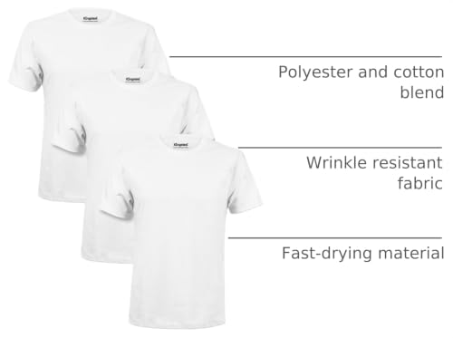 Image of Kingsted T-Shirts for Men Pack - Royally Comfortable - Super Soft Premium Fabric - Well-Crafted Classic Tee