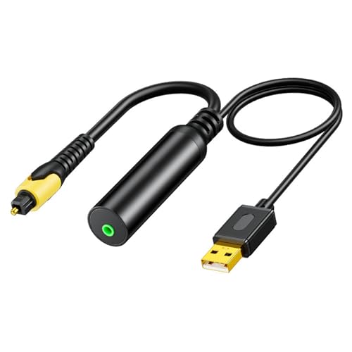 Ouxuefen Digital to Analog Sound Conversion Cable Digital SPDIF Coaxial to Analog 3.5mm Stereo Sound Cable for Gaming Consoles