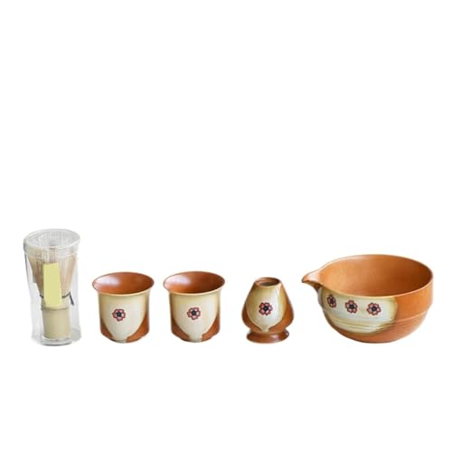 Juego de té completo Dunhuang Small Flower: kit de matcha for té verde en polvo y bebidas. Tienda for ceremonias del té.
