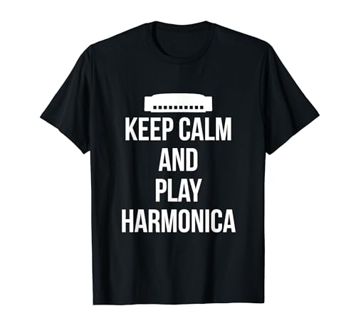 Keep Calm and Play Harmoniciste Musicien T-Shirt