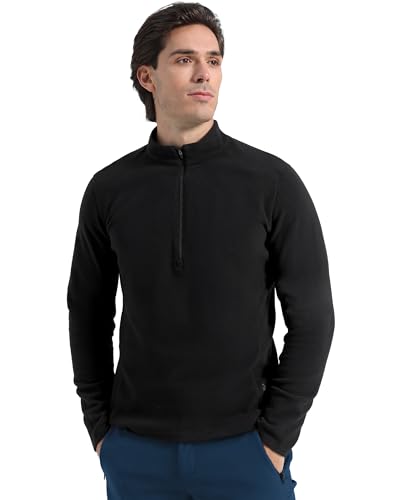 Pioneer Camp Mens Quarter Zip Pullover Fleece Sweater with Zipper Pocket Long Sleeve Sweatshirt Lightweight Thermal Jacket3