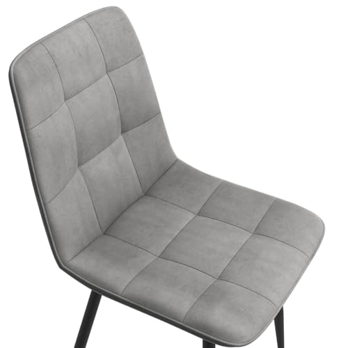 market MILA Lot de 6 chaises en velours - vue 6