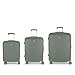 Gabol - Vermont | Set de Maletas de Viaje Rigidas de Color Verde con Maleta de Cabina, Trolley Mediano y Trolley Grande