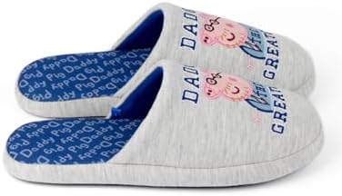 Peppa Pig Slippers Mens Adults Daddy Gift Slip On House Shoes | Image 5