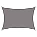 Produktbild Cool Area Sonnensegel Wasserdicht Rechteckig 2 x 3 Meter, Sonnenschutz Wasserabweisend Polyester für Garten und Balkon, Grau